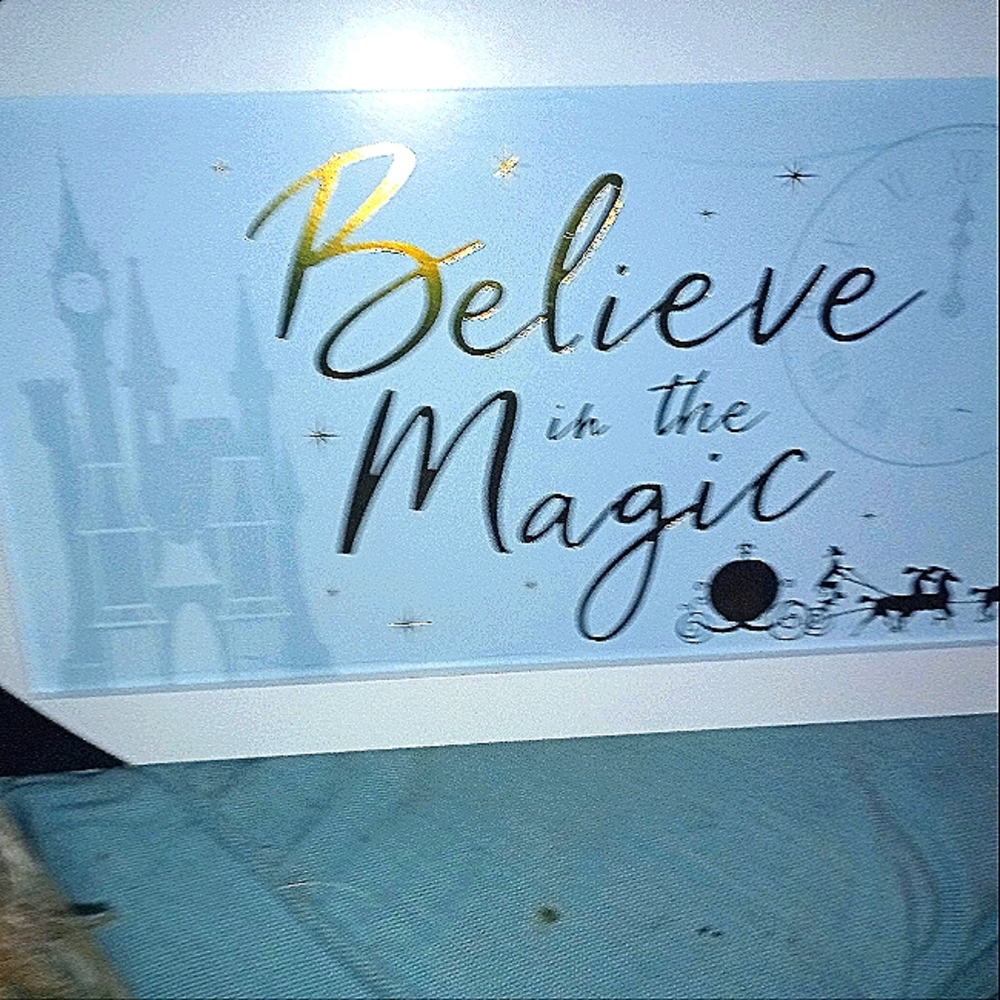 Believe in magic wall hanging